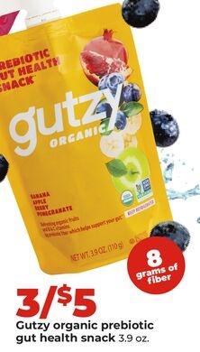 Gutzyl organic prebiotic gut health snack