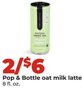 Pop & Bottle oat milk latte