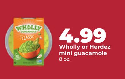 Wholly or Herdez mini guacamole