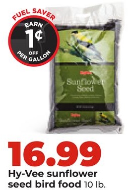 Hy-Vee sunflower seed bird food