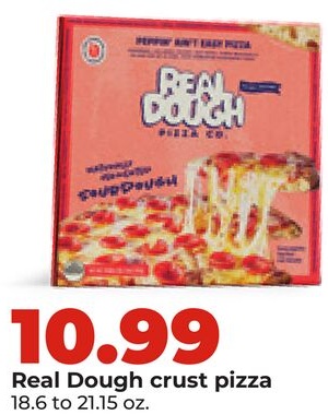 Real Dough crust pizza