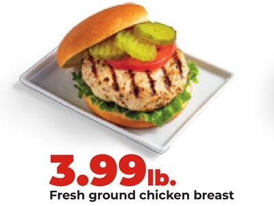 Fresh ground chicken breast