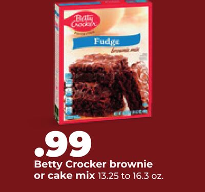 Betty Crocker brownie or cake mix