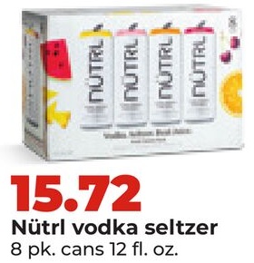 Nütrl vodka seltzer