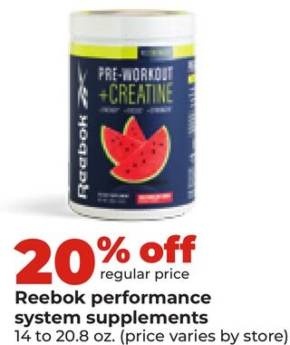 Reebok performance system supplements