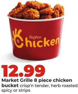 Market Grille 8 piece chicken bucket