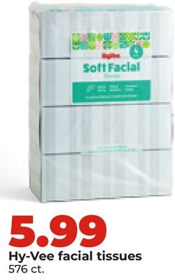 Hy-Vee facial tissues