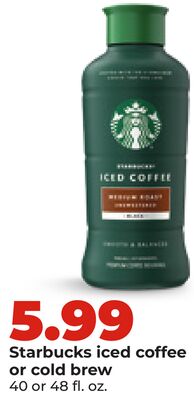 Starbucks iced coffee or cold brew
