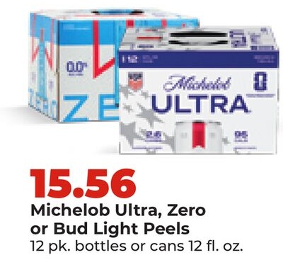 Michelob Ultra, Zero or Bud Light Peels