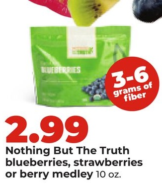 Nothing But The Truth blueberries, strawberries or berry medley