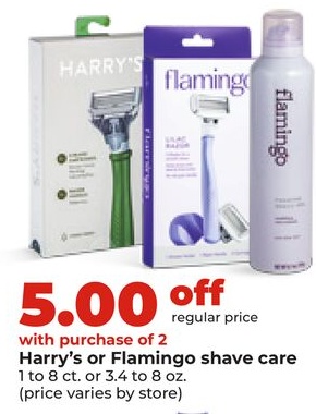 Harry's or Flamingo shave care