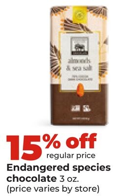 Endangered species chocolate