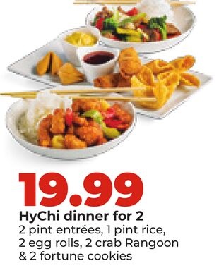 HyChi dinner for 2