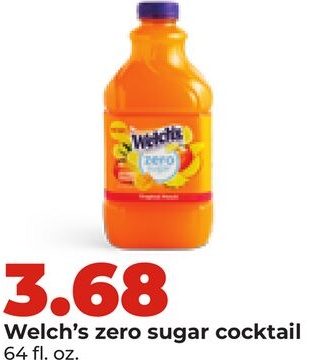 Welch's zero sugar cocktail