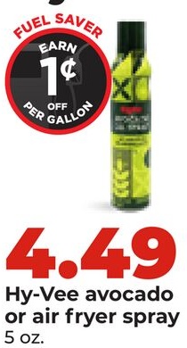 Hy-Vee avocado or air fryer spray