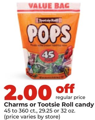 Charms or Tootsie Roll candy