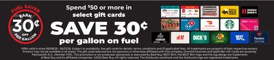 Select gift cards