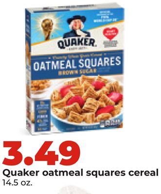 Quaker oatmeal squares cereal