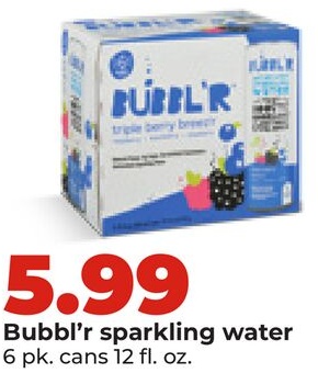 Bubbl'r sparkling water