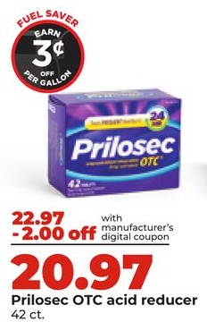 Prilosec OTC acid reducer