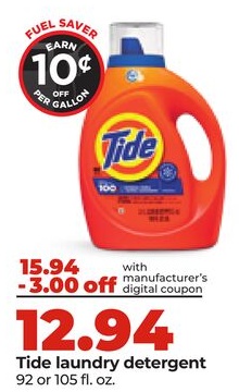 Tide laundry detergent