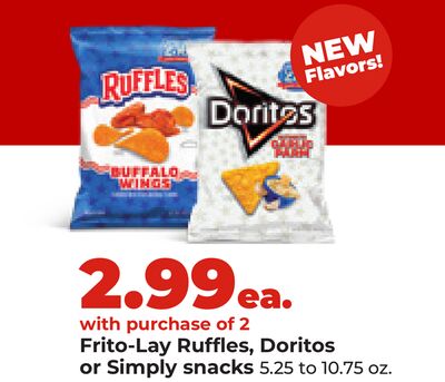 Frito-Lay Ruffles, Doritos or Simply snacks