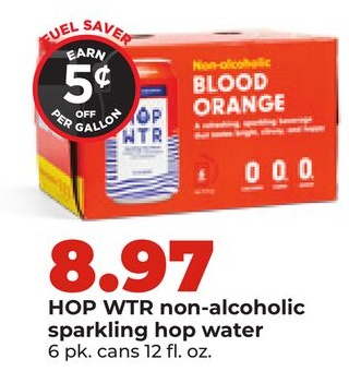 HOP WTR non-alcoholic sparkling hop water