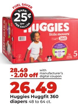 Huggies Huggfit 360 diapers