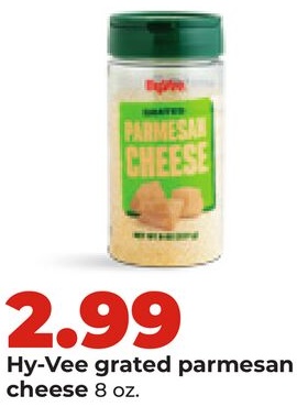Hy-Vee grated parmesan cheese