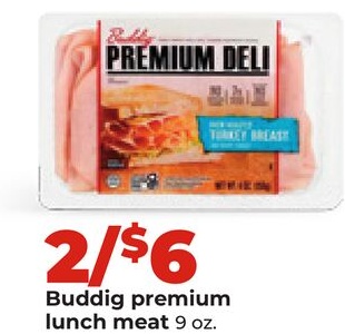 Buddig premium lunch meat
