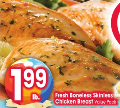 Fresh Boneless Skinless Chicken Breast