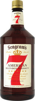 Seagram's 7 Crown 1.75 ltr. or Patron Silver Tequila 375 ml.