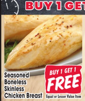 Seasoned Boneless Skinless Chicken Breast