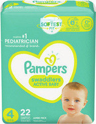 Pampers Swaddlers Jumbo Diapers