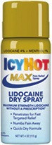 Icy Hot Max Strength Lidocaine Dry Spray