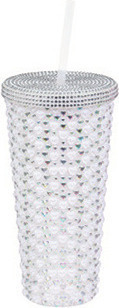 Heart Pearl or Rhinestone Tumbler