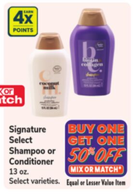 Signature Select Shampoo or Conditioner