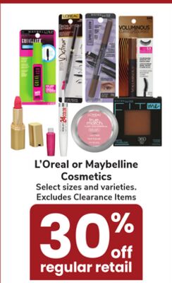 L'Oreal or Maybelline Cosmetics