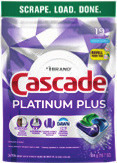 Cascade Action Pacs 19 or 26 ct, Dawn Powerwash Refill 2-21.5 oz or Dawn Ultra 67 oz