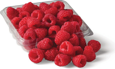 Raspberries 6 oz. (sold by ea.) Yellow Peaches (large) sold by the lb.