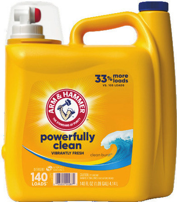 Arm & Hammer Liquid Laundry Detergent, 35 - 200 loads, Power Paks, 24 - 72 ct., Power Sheets, 35 ct., In-Wash Scent Booster Beads, 24 - 45 oz., Rinse, 28 - 50 oz., or Dryer Sheets, 40 - 200 ct.,