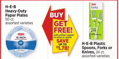 H-E-B Heavy-Duty Paper Plates