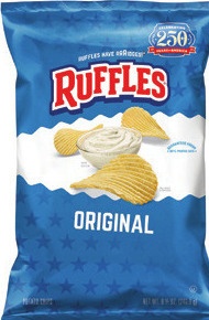 RUFFLES OR TOSTITOS CANTINA TORTILLA CHIPS