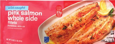 WILD CAUGHT PINK SALMON WHOLE SIDE FILLETS