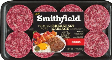 SMITHFIELD BREAKFAST SAUSAGE LINKS OR PATTIES