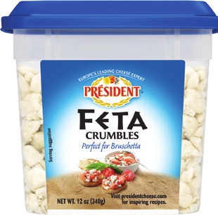 PRESIDENT CRUMPLED FETA CHEESE