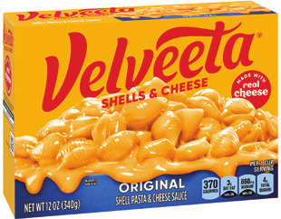 KRAFT DELUXE OR VELVEETA SHELLS & CHEESE