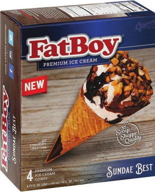 FatBoy Ice Cream Sandwiches or Cones