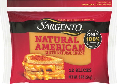 SARGENTO NATURAL AMERICAN SLICED CHEESE