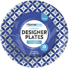 Homeline Designer Paper Plates